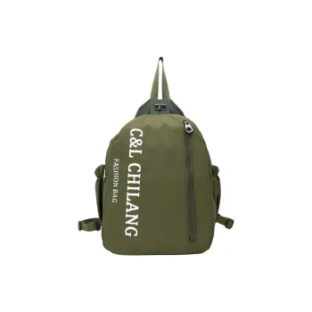 GEERDUN Nylon Fabric Backpack Unisex Dark Green, Black, Pink, Khaki, Light Green