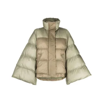 Sacai Two Toned Bell Sleeved Padded Jacket