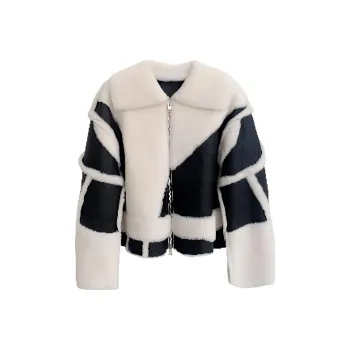 Coco Limited Jackets Coats Women's Blackboard White Fur