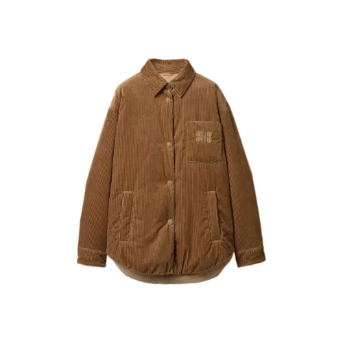 MIU MIU FW24 Down Jacket Women's Camel Brown