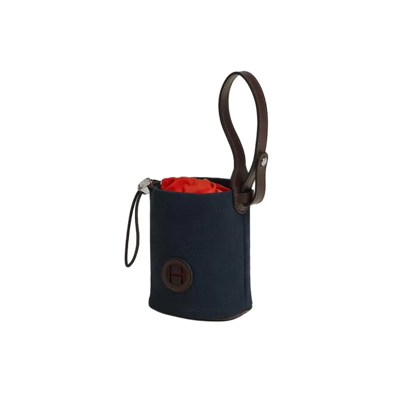 HERMES Canvas Storage Bag Unisex Marine-0
