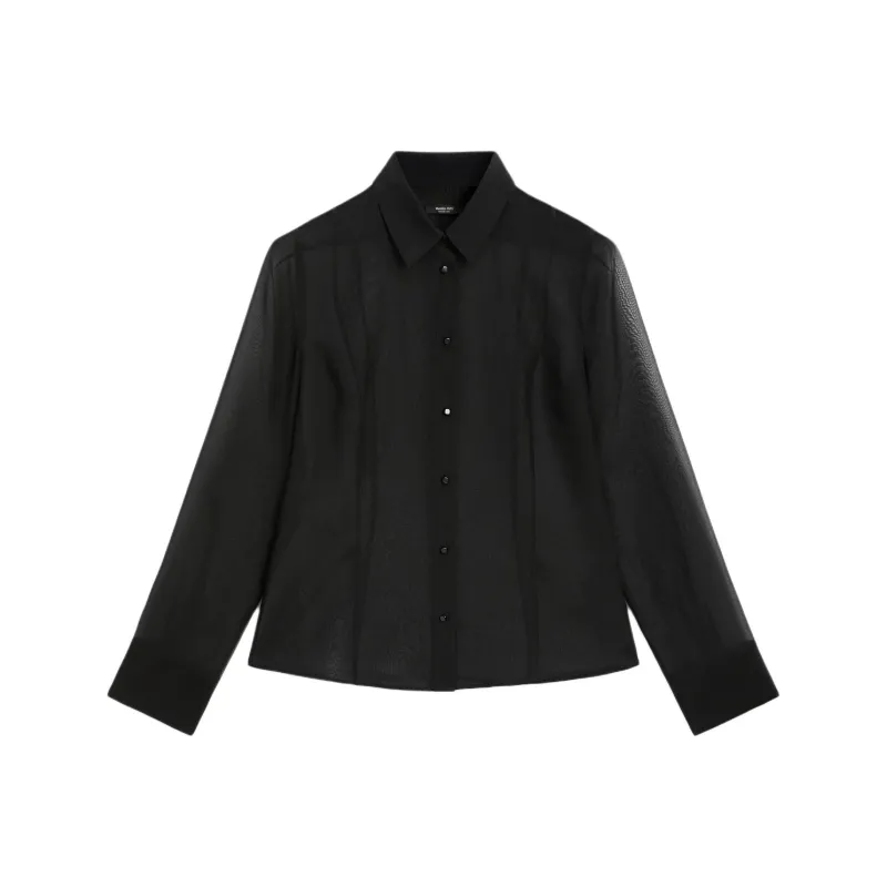 Massimo Dutti Shirt Women's Black-0