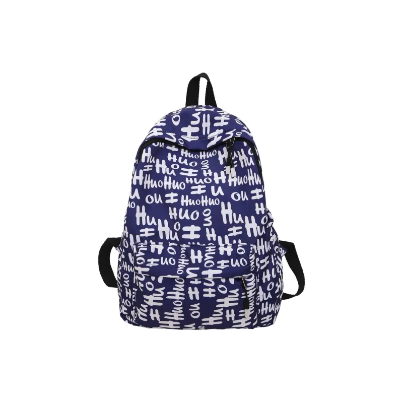 Moonshine Nylon Backpack Unisex Black/Blue/Red/Multicolor-3
