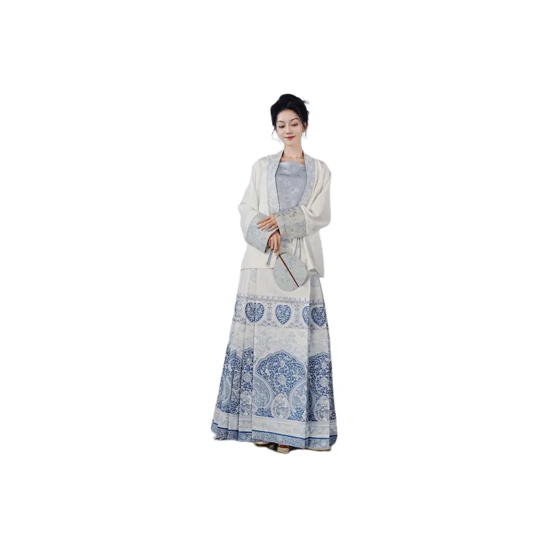 XINGHEHANGE New Chinese Style Hanfu Cute Skirt Everyday Skirt Set Women's-2