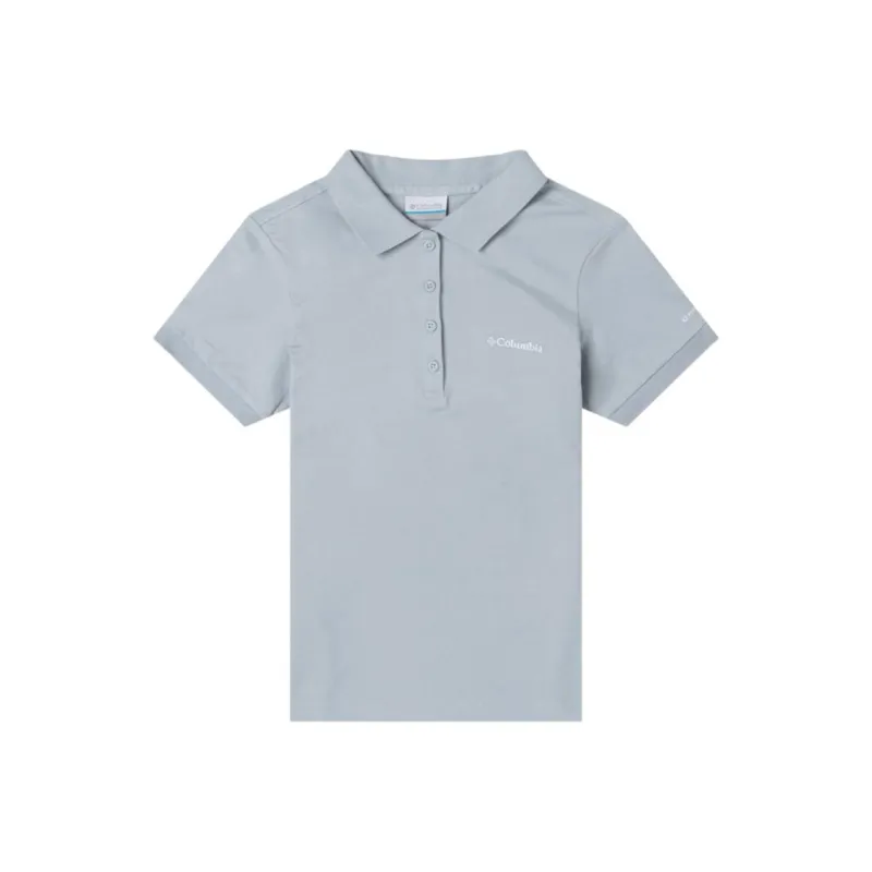 Columbia Polo Shirt Women's Light Blue-0