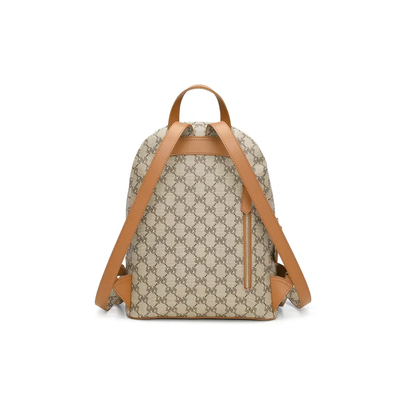 PIERRE CARDIN PVC Polyvinyl Chloride Backpack Women's Dark Khaki-3