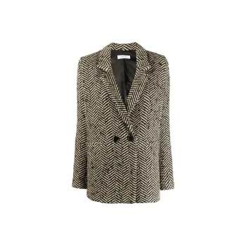 Anine Bing Diana Fishbone-pattern Blazer