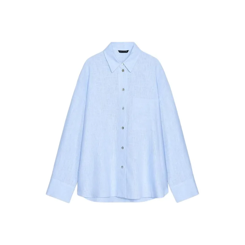 ZARA Shirts Women's Light Blue-0