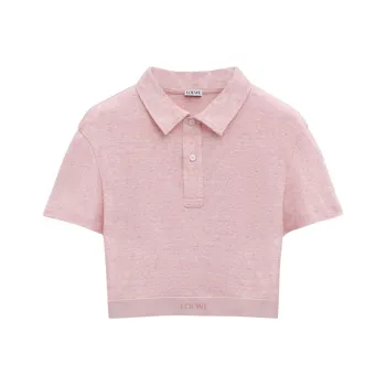 LOEWE SS25 Polo Shirt Women's Pink