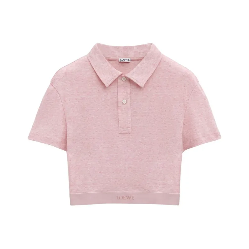 LOEWE SS25 Polo Shirt Women's Pink-0