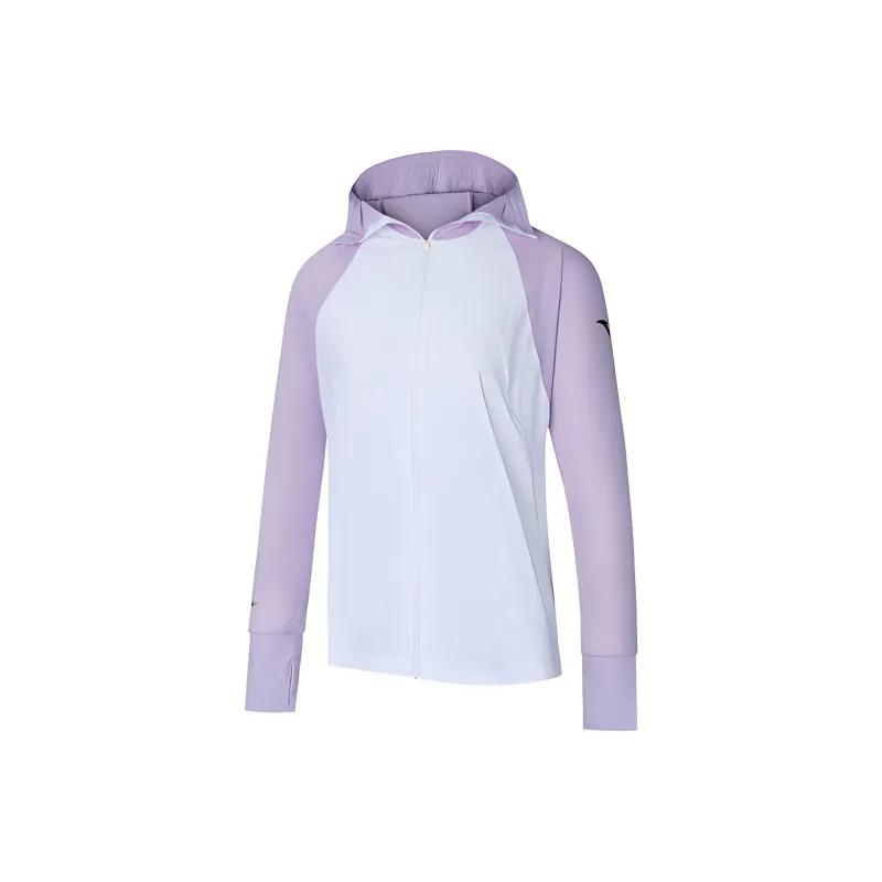 Anta Variety Training Collection Jackets & Coats Women's Snowflake White/Light Mist Purple-0