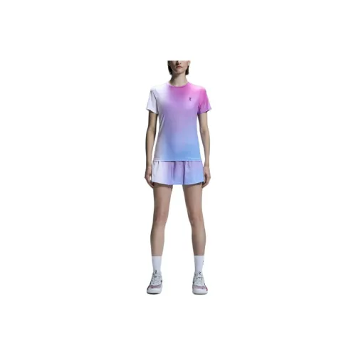 On Court T Shirt Women's White Pink
