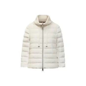 HERNO Zip-Up Straight Hem Corduroy Jacket