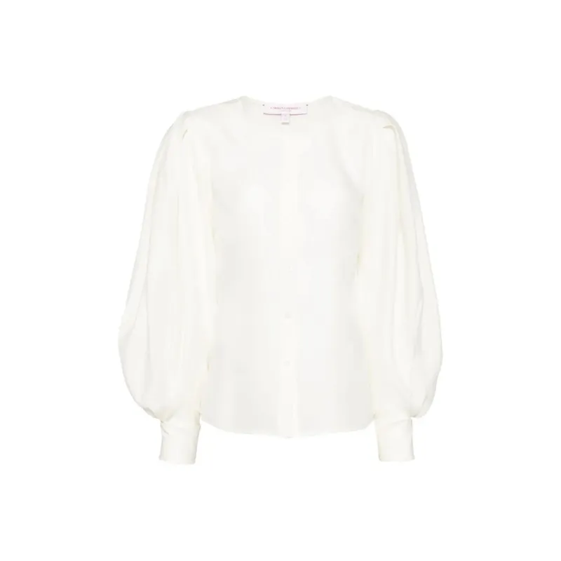 CarolinaHerrera Puff sleeved Gazer Top-0