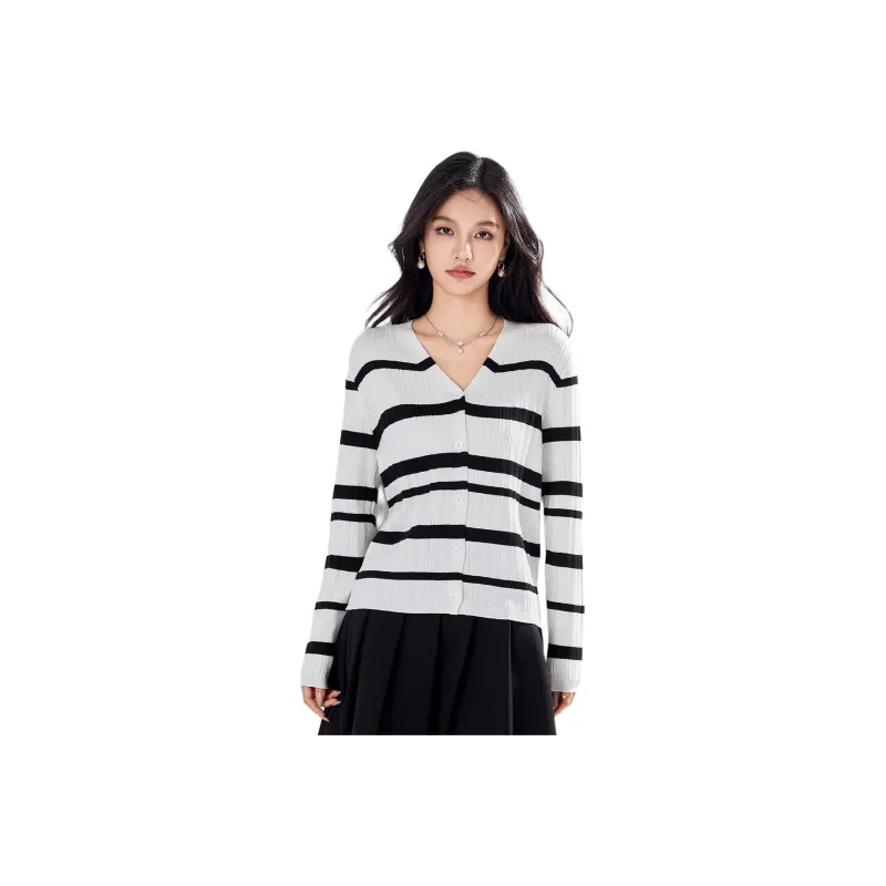 Love Elaine Spring, Fall Knitwear Loose Fit Women's White-0