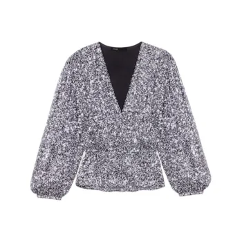 Maje Sequinned Blouse