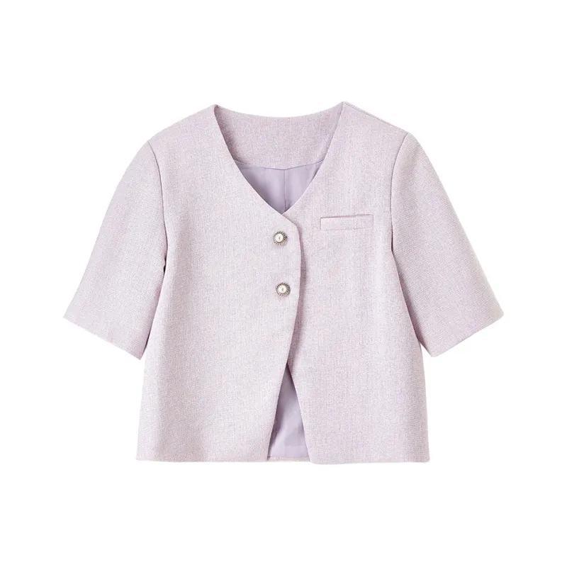 FANQIN Jackets Women's Light Purple-0