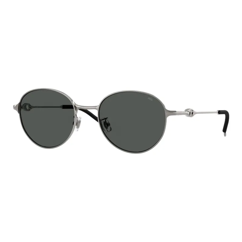 DIESEL Alloy Metal Oval Sunglasses Unisex Silver-0