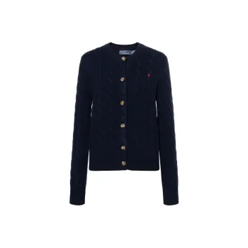Polo Ralph Lauren Pony Embroidered Cable Knit Cardigan
