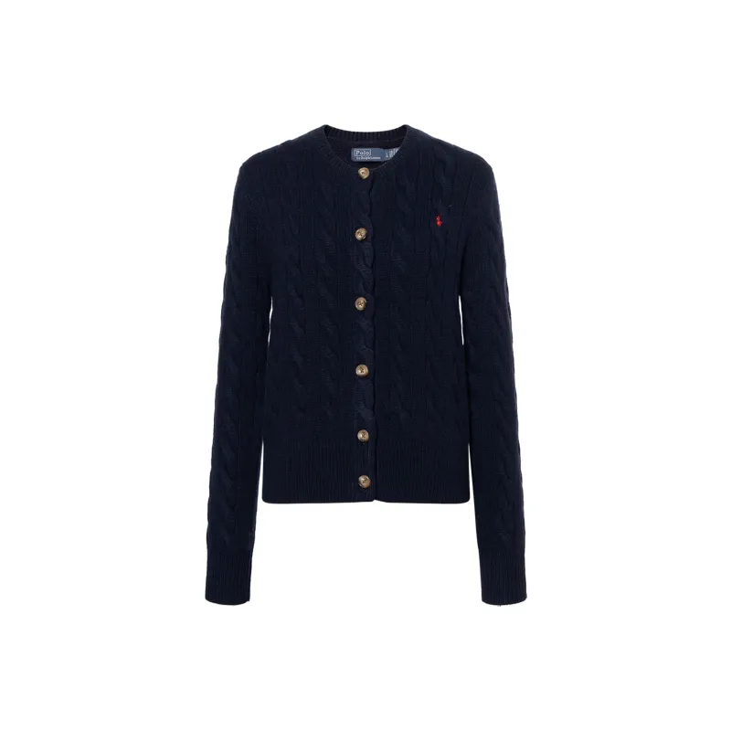 Polo Ralph Lauren Pony Embroidered Cable Knit Cardigan-0