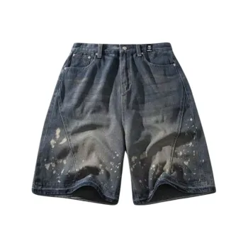 FCB ARCELONA Denim Shorts Unisex Nostalgic Blue