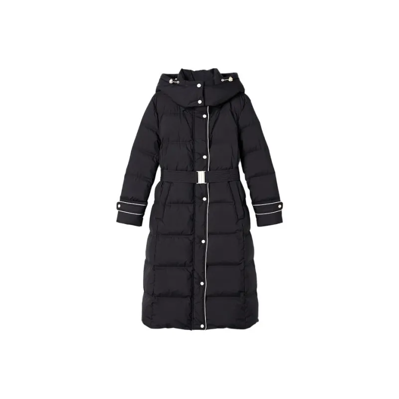 YINER GoodLand Down Jackets Women's Navy Blue-0