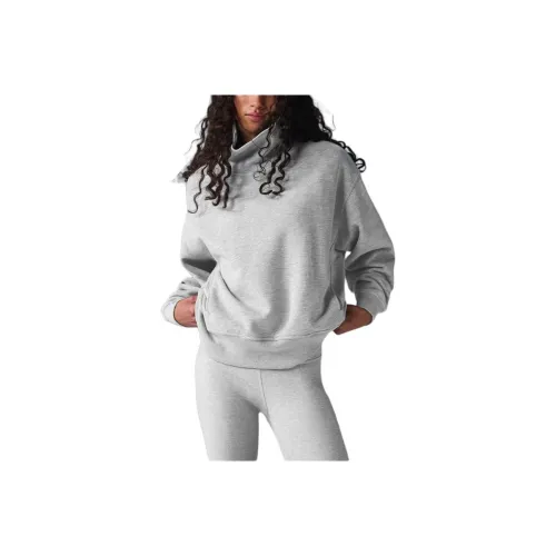 Alo Yoga Hazy Mock Neck Print Pullover Sweatshirt Women's