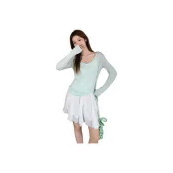 Mu Xiao Xin T Shirts Women's Mint Green