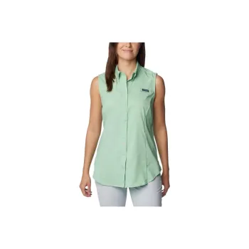 Columbia PFG Super Tamiami Omni-Shade Omni-Wick Shirt Women's Mint