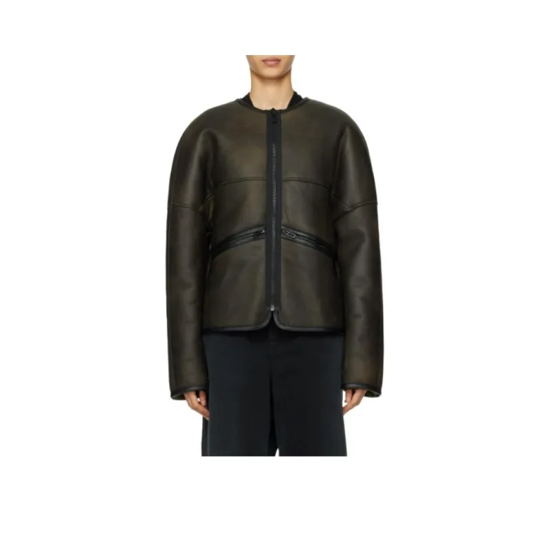 032c Buttery Shearling Jacket 'Black'-0