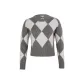 Gray Base White Plaid