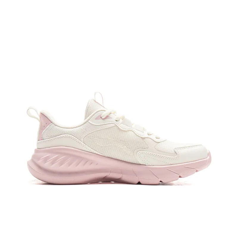 LiNing Cushioning, Abrasion Resistant, Breathable, Lightweight Low Top Sprint Running Shoes Women's Ivory-1