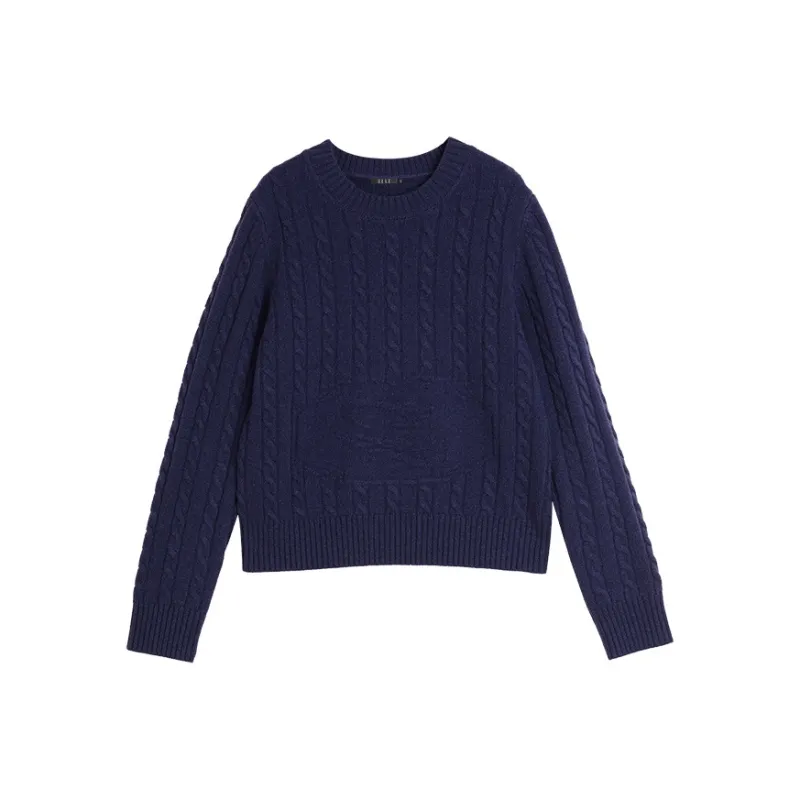 ELLE Knitwear Women's Navy Blue-0