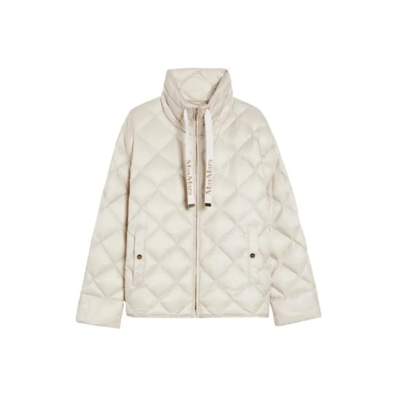 MaxMara Pisoft Padded Zip Up Drawstring Jacket-0