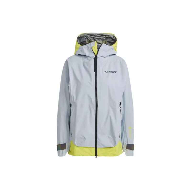 Adidas MYSHELTER Gore-Te Jackets Coats Women's Halo Blue/Acid Yellow-0