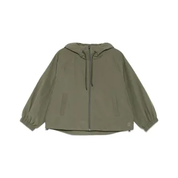 MaxMara Elis Zip Up Drawstring Coat