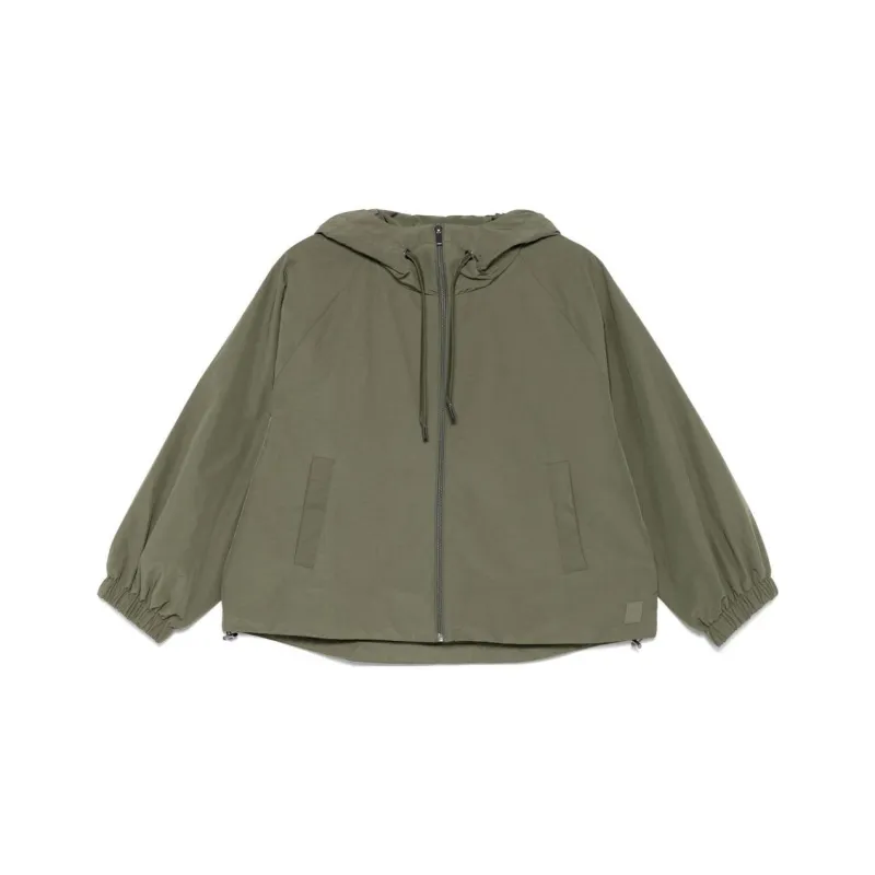 MaxMara Elis Zip Up Drawstring Coat-0