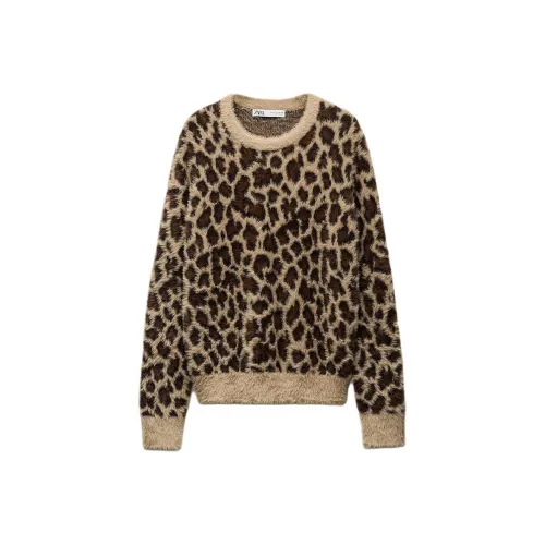 ZARA Knitwear Women's Leopard Print