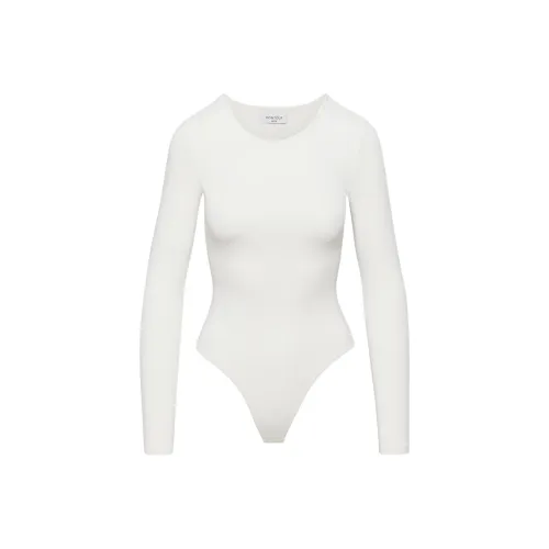 ARITZIA Contour Crew Longsleeve Bodysuit Bodysuits Women's Light Birch/Light Birch