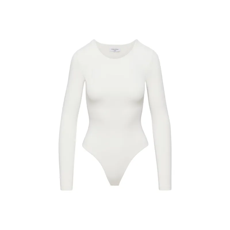 ARITZIA Contour Crew Longsleeve Bodysuit Bodysuits Women's Light Birch/Light Birch-0
