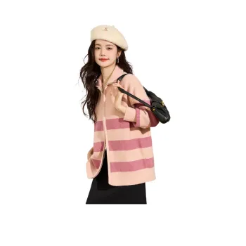 Emodues Knitwear Women's Pink Stripe