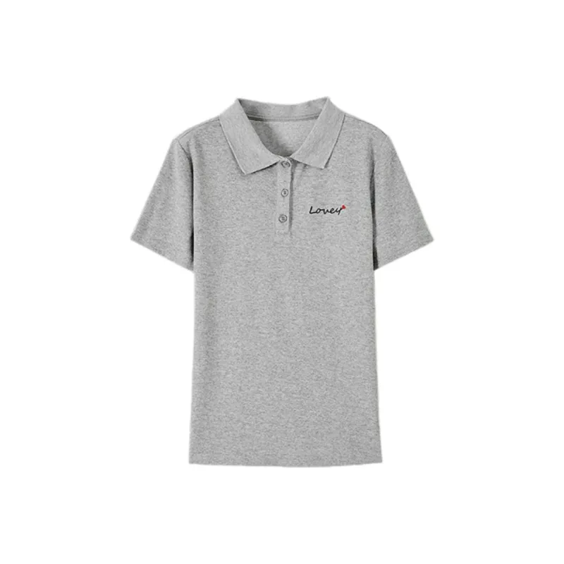 Mo Han Yi Mei T Shirt Women's Light Gray-0