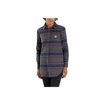 Carhartt Shirts Women's Striped Purple/Shadow Stripe