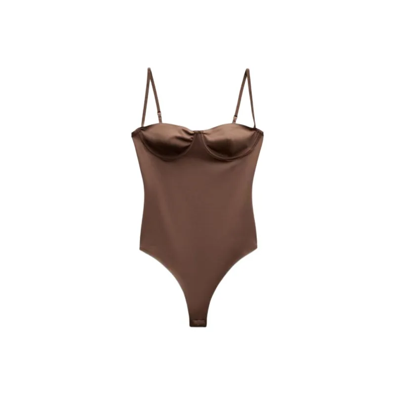 ZARA Bodysuits Women's Brown-0