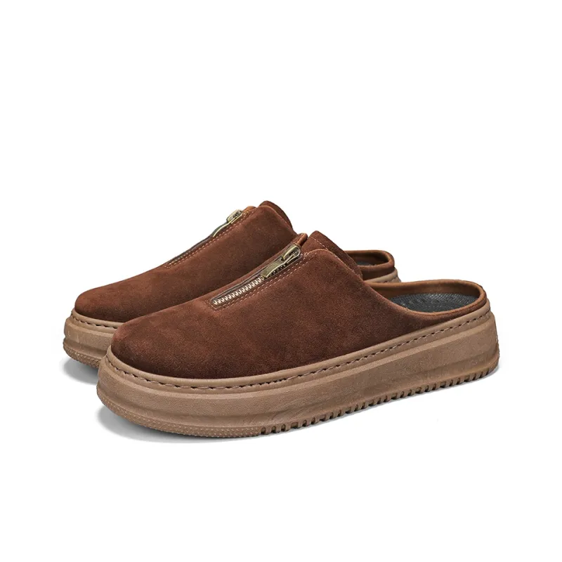ENRICO COVERI Rubber Sole Quiet, Odor Resistant, Slip Resistant Closed Toe Slippers Men's-9