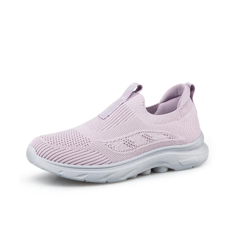 Kuding Elderly Shoes Soft Sole Comfortable Slip on Breathable And Lightweight Low Top Casual Shoes Unisex-11