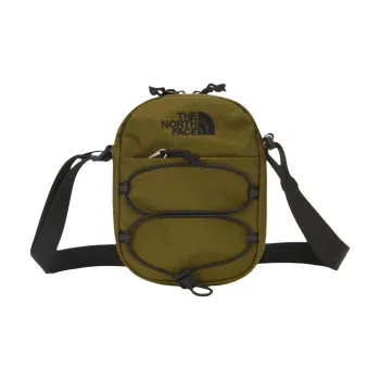 THE NORTH FACE BOREALIS Nylon Shoulder Bag, Crossbody Bag Small Size Unisex Dark Olive