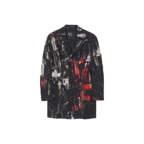 Yohji Yamamoto Graphic print Zipped Blazer