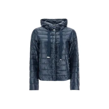 HERNO Quilted Hooded Drawstring Puffer Jacket
