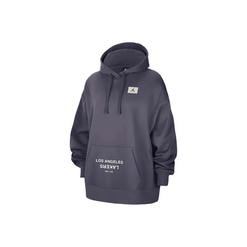 Nike x NBA Los Angeles LakersCourtside Jumpman Sweatshirt Women's Dark Purple-0